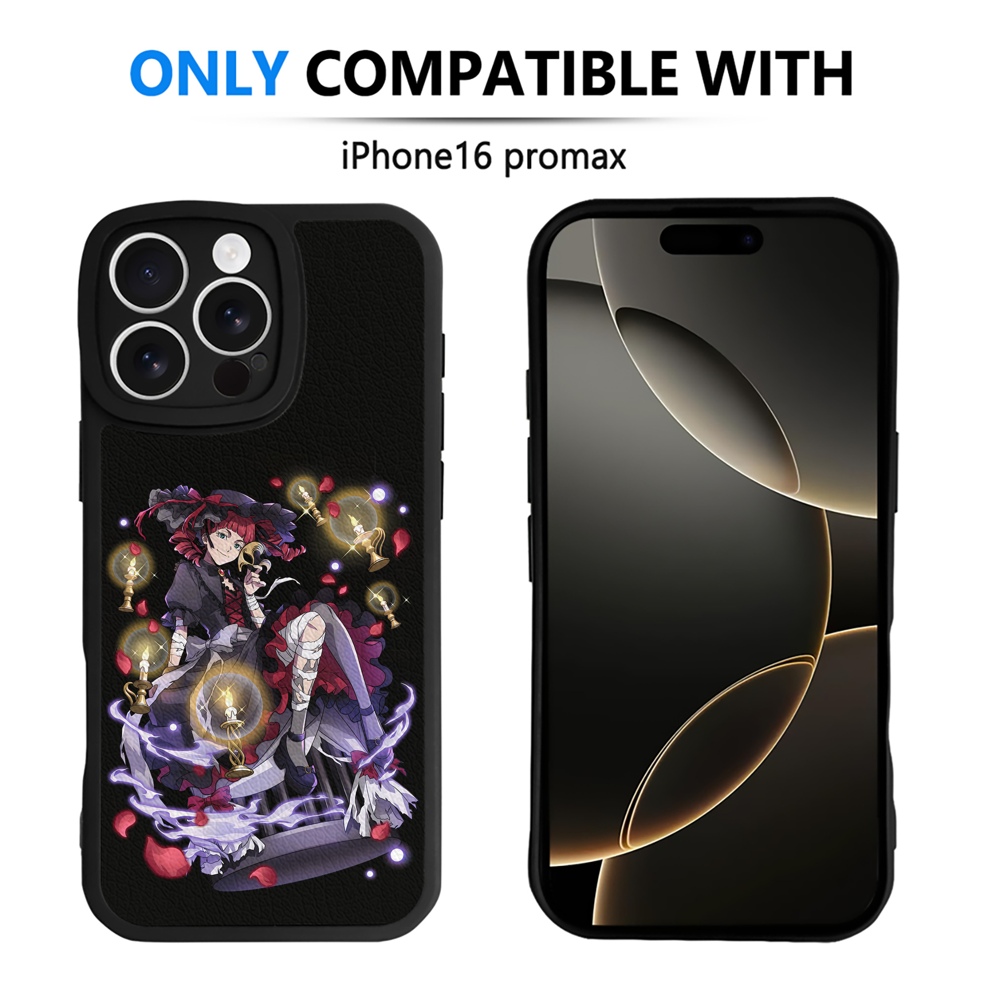 （画像用） 文豪ストレイドッグス Bungo Stray Dogs 【iPhone 16シリーズ対応】シリコンスマホケース（レザー調） 材質：シリコン